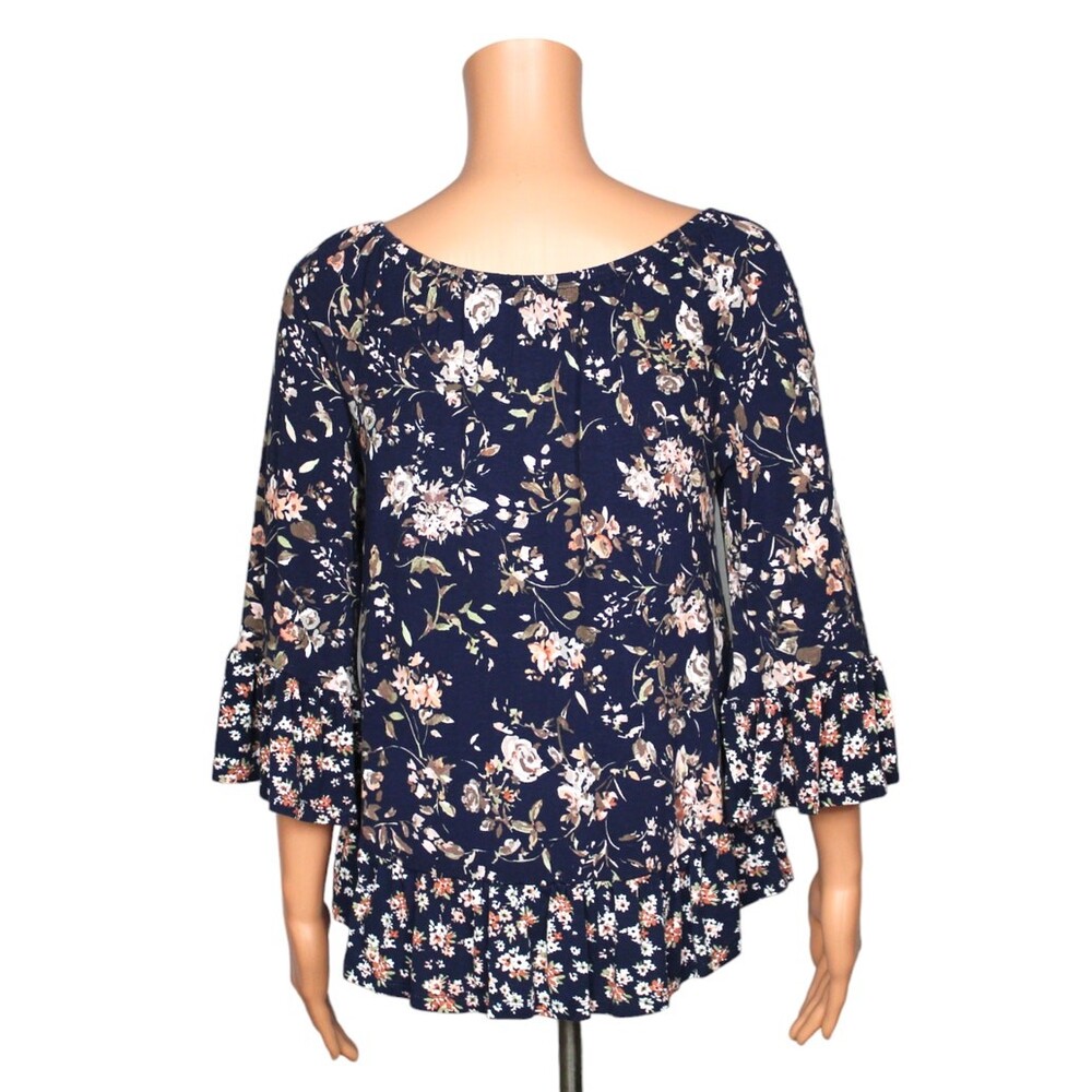 COMO Vintage 3/4 Sleeve Top Women's Size Small